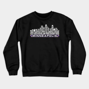 Minnesota Football Team All Time Legends, Minneapolis City Skyline Crewneck Sweatshirt